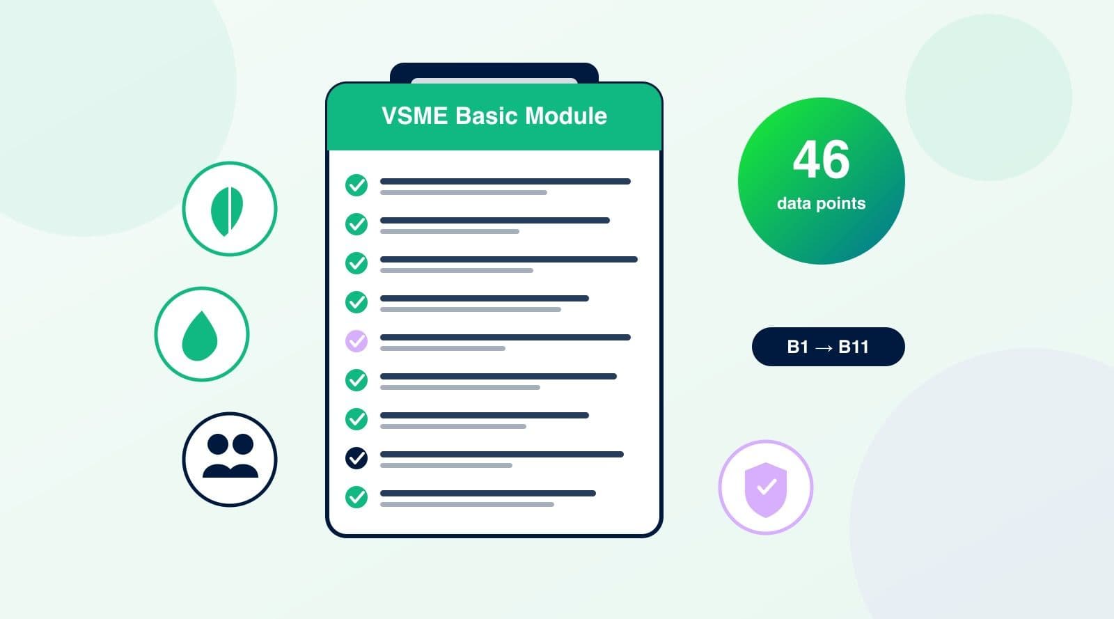Módulo Básico VSME: los 46 puntos de datos explicados, uno por uno